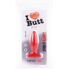 I Love Butt Plug Slim M I Love Butt 11 x 3.7 cm Rouge